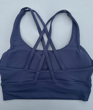 Comfortabele Sports BH met Push-Up Effect en Kruisbanden - Hoge Ondersteuning voor Yoga & Fitness