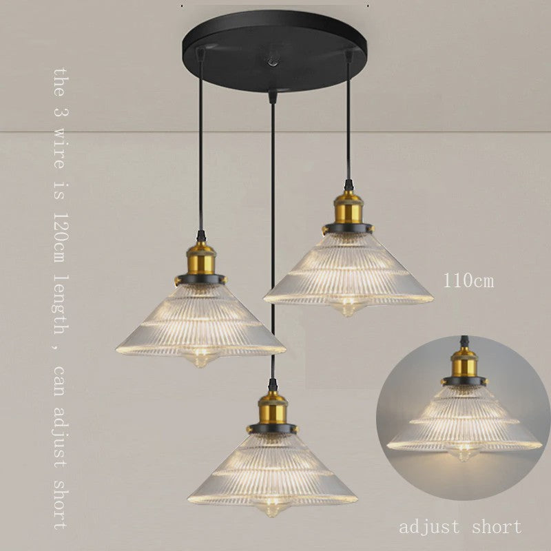 Moderne Glazen Hanglamp - Stijlvolle Plafondlamp voor Woonkamer, Keuken & Eetkamer