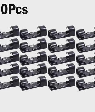 Zelfklevende Kabel Clips Organizer - Set van 20 Stuks voor Thuis, Kantoor & Auto