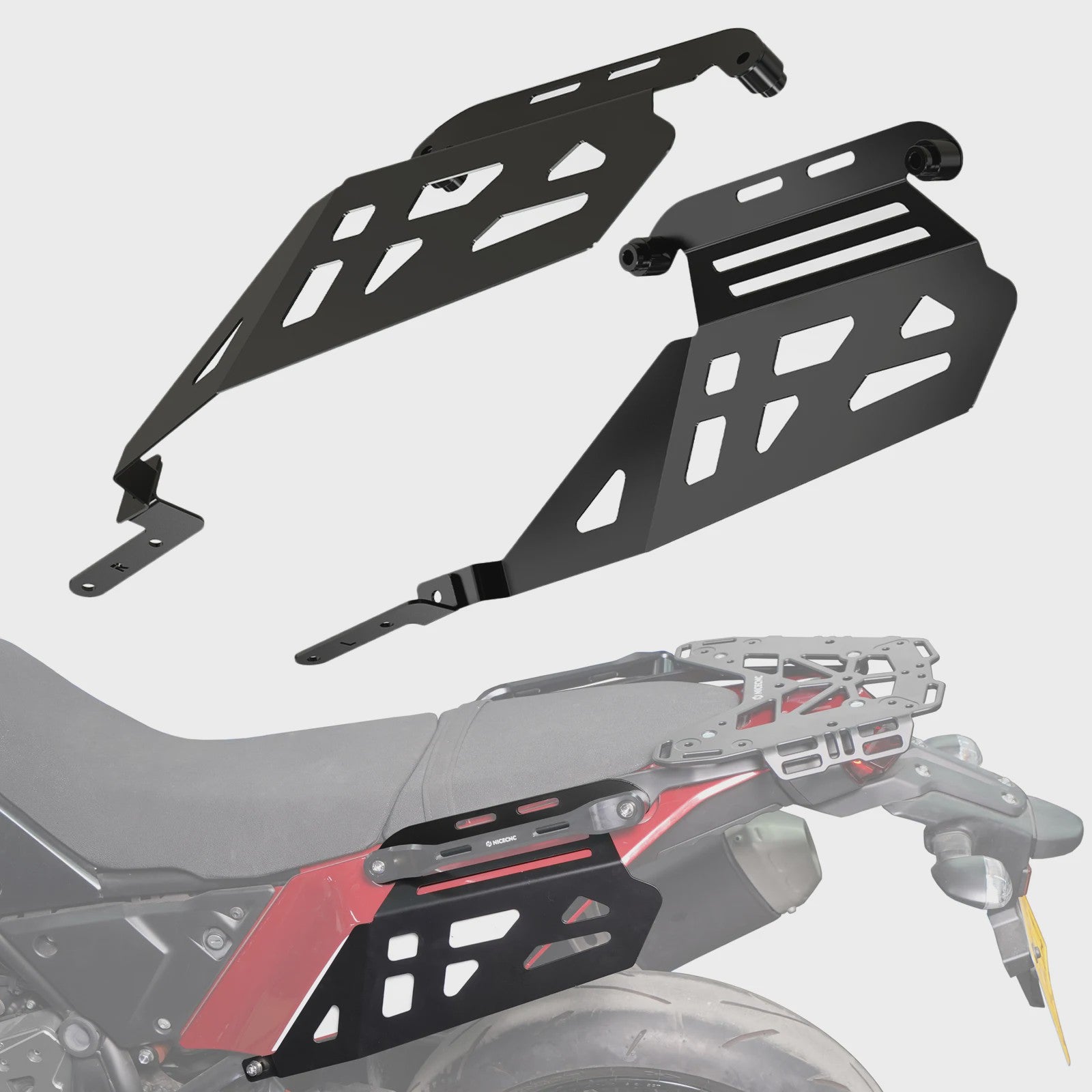 Compleet Motorbagage Systeem: Bagagerek, Zijkoffers & Handgrepen voor Yamaha Tenere 700 (2019-2024)