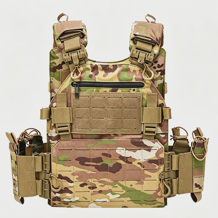 Multifunctioneel Tactisch Vest met Snelsluiting en MOLLE Systeem - Waterdicht & Slijtvast