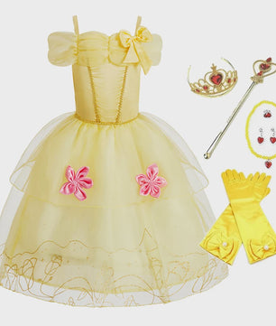 Prinsessenjurk Rapunzel voor Meisjes - Droomjurk voor Feestjes en Carnaval