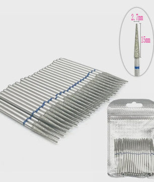 50 Stuks Diamant Freesjes Set - 2.35mm Schacht voor Nagel- en Tandheelkundig Gebruik