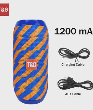 Draagbare Bluetooth Speaker T&G TG117 - Waterdicht, TWS Stereo Geluid & FM Radio