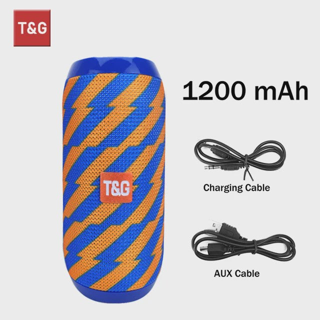 Draagbare Bluetooth Speaker T&G TG117 - Waterdicht, TWS Stereo Geluid & FM Radio