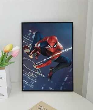 Frameloze Spiderman Poster - Marvel Kunst Print voor Woonkamer, Slaapkamer, Bar