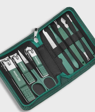 Professionele Manicure & Pedicure Set - 7/10/12/18 Delig - Roestvrij Staal met Reisetui