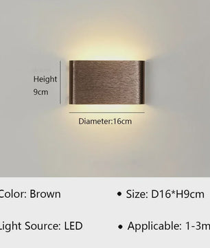 Moderne LED Wandlamp - Stijlvolle Verlichting voor Woonkamer, Slaapkamer & Hal