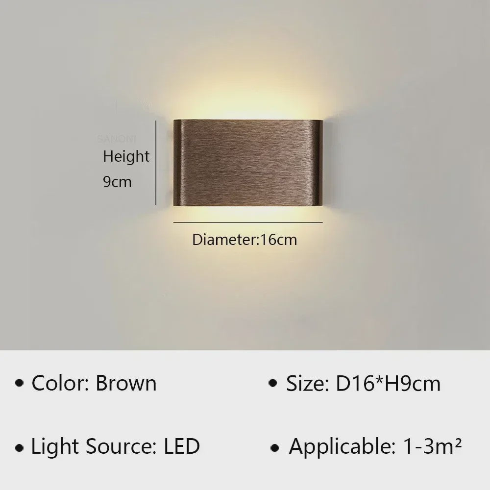 Moderne LED Wandlamp - Stijlvolle Verlichting voor Woonkamer, Slaapkamer & Hal