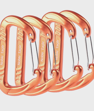 15kN Aluminium D-ring Karabiners Set - Zwaar, Lichtgewicht voor Outdoor & Camping