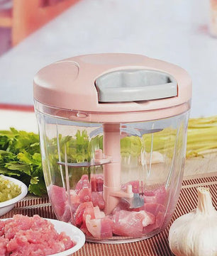 Handmatige Keuken Snijmachine - Knoflook, Ui, Vlees & Groenten Hakker (500/900ML)