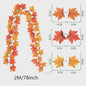 200cm Herfst Esdoornblad Slinger met Kunstbladeren - Decoratie voor Huis, Tuin, Halloween