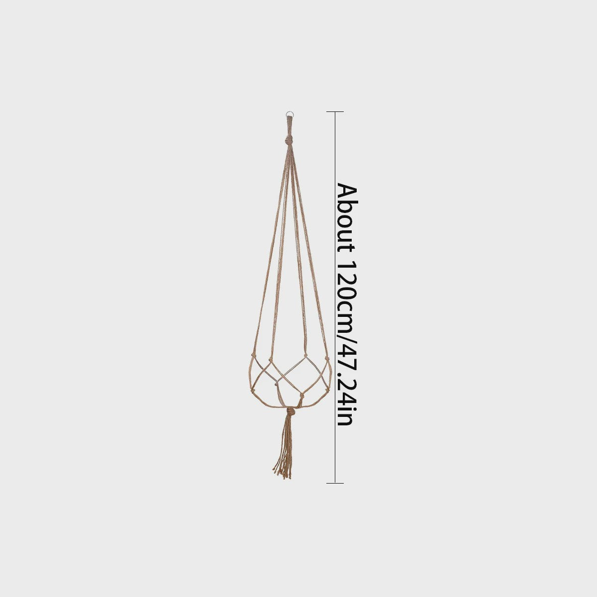 Macramé Plantenhanger - Decoratieve Hangmand voor Binnen & Buiten