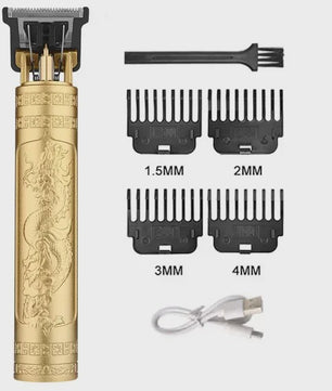 Vintage T9 Draadloze Trimmer - USB Snel Opladen & Krachtige Barber Clipper voor Mannen