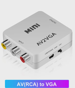 Universele HDMI AV RCA & VGA Converter Adapter | 1080p Ondersteuning