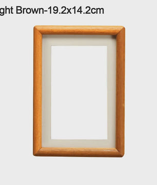 Eenvoudig Zwart Walnoot Houten Fotolijst - Handgemaakt & Stijlvol