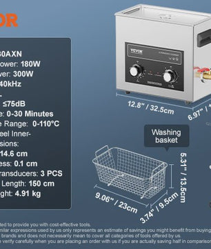 Professionele Ultrasone Reiniger met Verwarming en Timer - 2-30L voor Laboratorium, Metaal & Auto-onderdelen