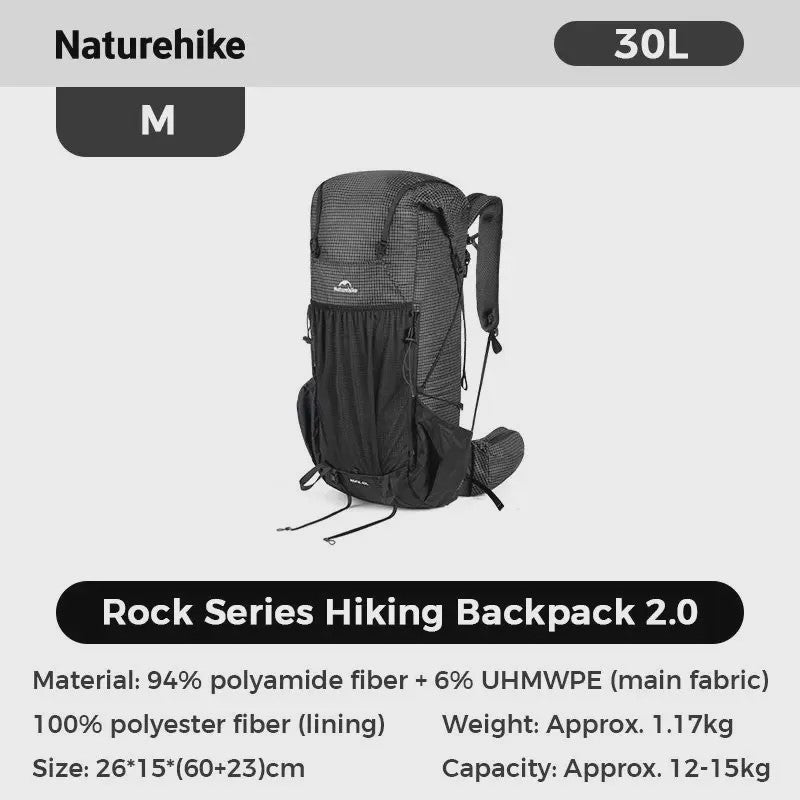 Naturehike 60+5L Wandelrugzak - Grote Capaciteit, Ergonomisch, Waterdicht