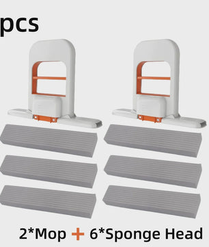 Compacte Zelfwringende Spons Mop - Handheld Mini Schoonmaakhulp voor Thuis