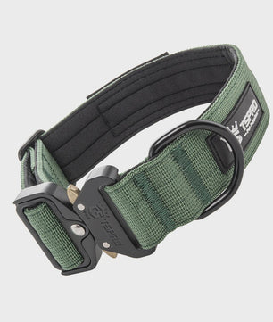 TSPRO Tactische Hondenhalsband Heavy Duty met Metalen Gesp - Verstelbaar voor Middelgrote tot Grote Honden