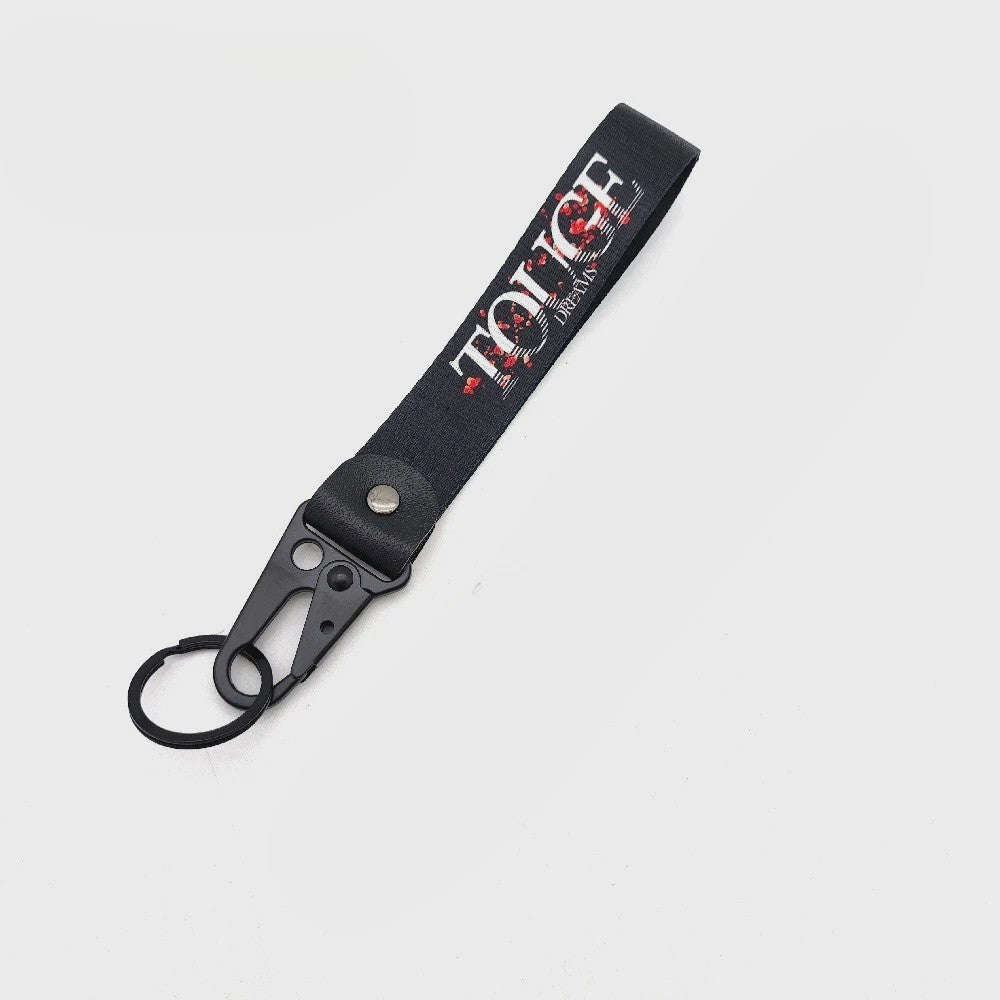 Stoere Nylon Keycord Lanyard met Karabijnhaak - Perfect voor Auto, Motor & Game Fans