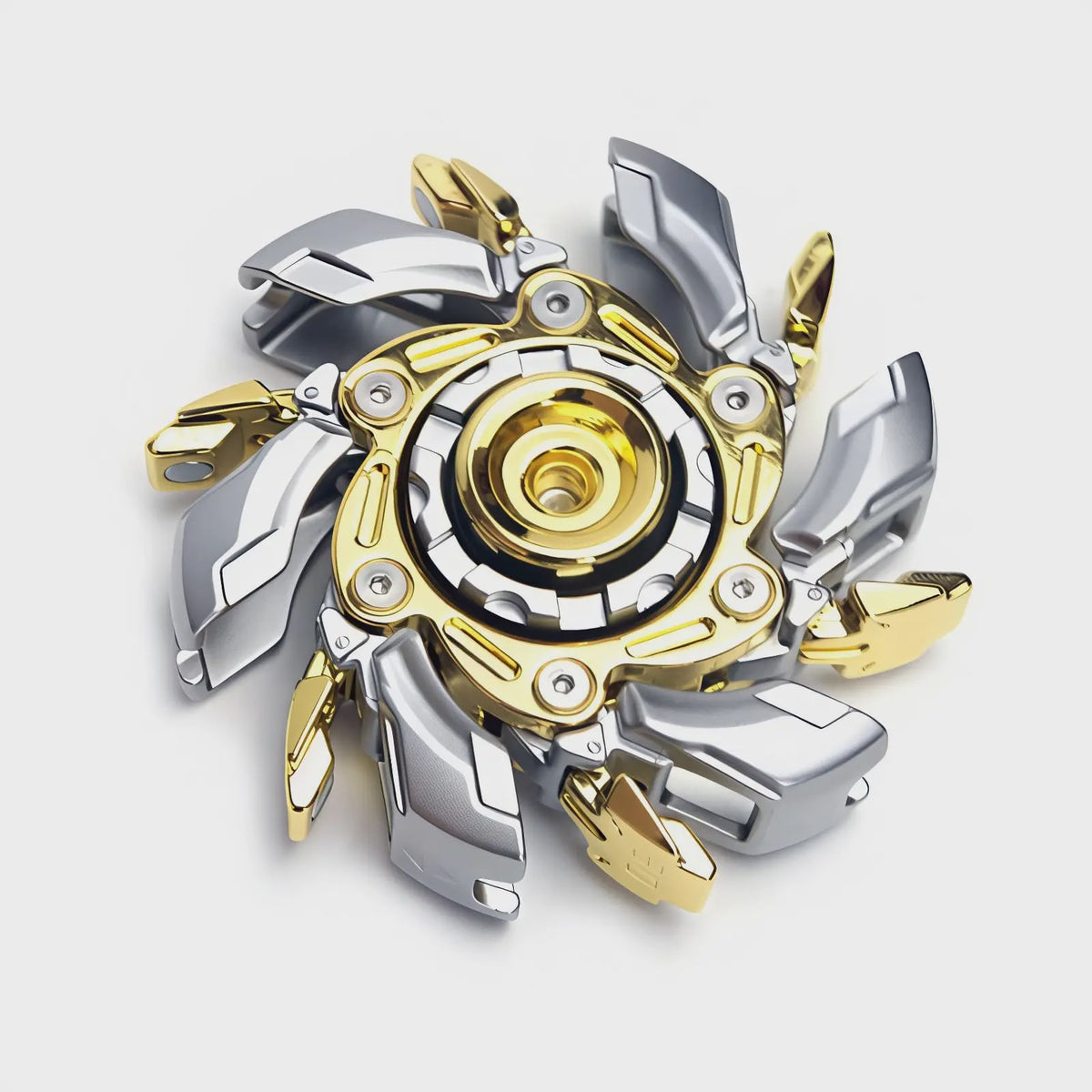 Premium Metalen Deformeerbare Fidget Spinner - EDC Hand Spinner voor Volwassenen - Anti-Stress Vingertop Gyro Speelgoed
