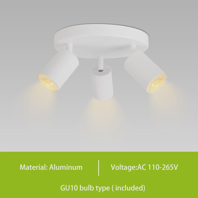 Verstelbare GU10 LED Spot Plafondlamp - Keuze uit 2, 3 of 4 Spots