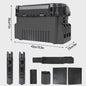 Waterdichte Vis Tackle Box met Hengelhouder - 2 Lagen Opbergorganizer