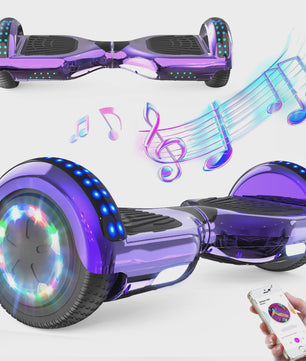 RCB Hoverboard 6.5 Inch Zelfbalancerend Elektrisch voor Kinderen & Volwassenen met Bluetooth en LED Verlichting