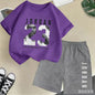 Kinder T-shirt en Short Set - Zomer Sportieve Mode met Grafische Print