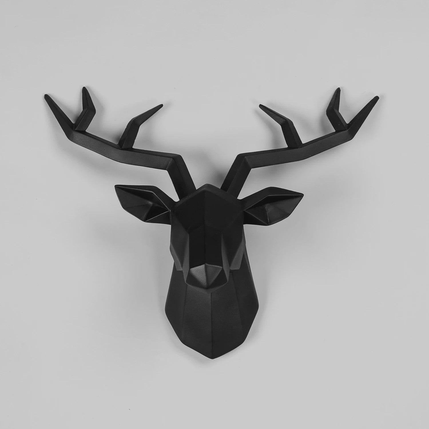 Moderne Hertenkop Wanddecoratie - Creatief Kunstobject met Geweien