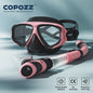 COPOZZ Professioneel Duikmasker & Snorkelset - Anti-condens, Gehard Glas