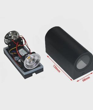 Moderne LED Wandlamp IP65 Waterdicht - Binnen & Buiten - 5W/10W Up/Down Licht - Kubus Design voor Tuin & Portiek