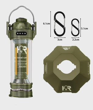DOTWISE Retro Camping Lantaarn - Draagbaar, Waterdicht & Sfeervol Outdoor Licht met 3000mAh Batterij