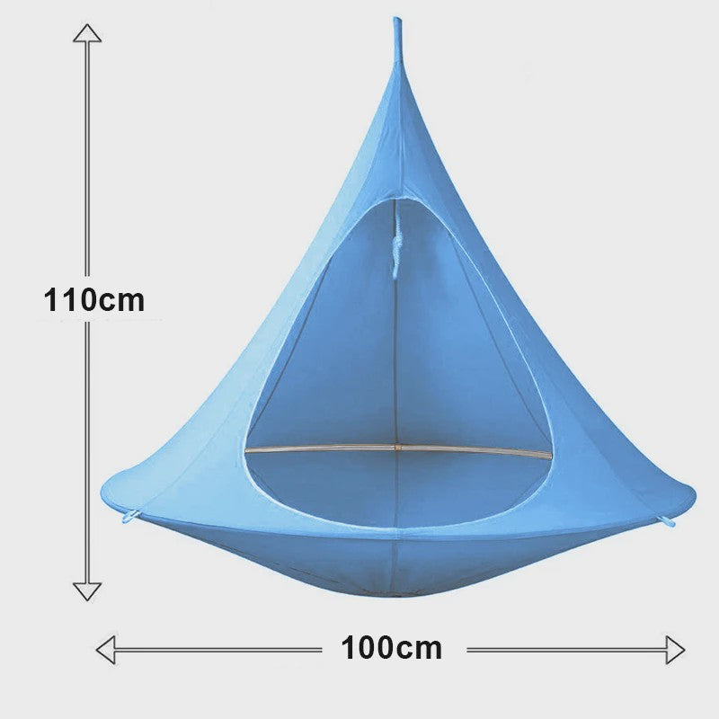 Waterproof Hangmat Dubbele Schommelstoel Cacoon - Binnen & Buiten Gebruik, Incl. Ophangkit