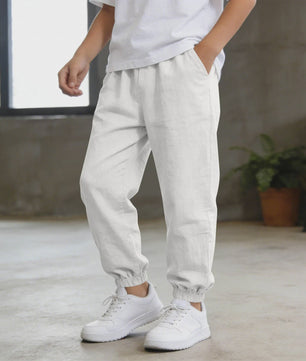 Linnen Broeken voor Jongens - Zomer, Casual & Lichtgewicht met Elastische Taille - Kinderkleding 5-14 Jaar