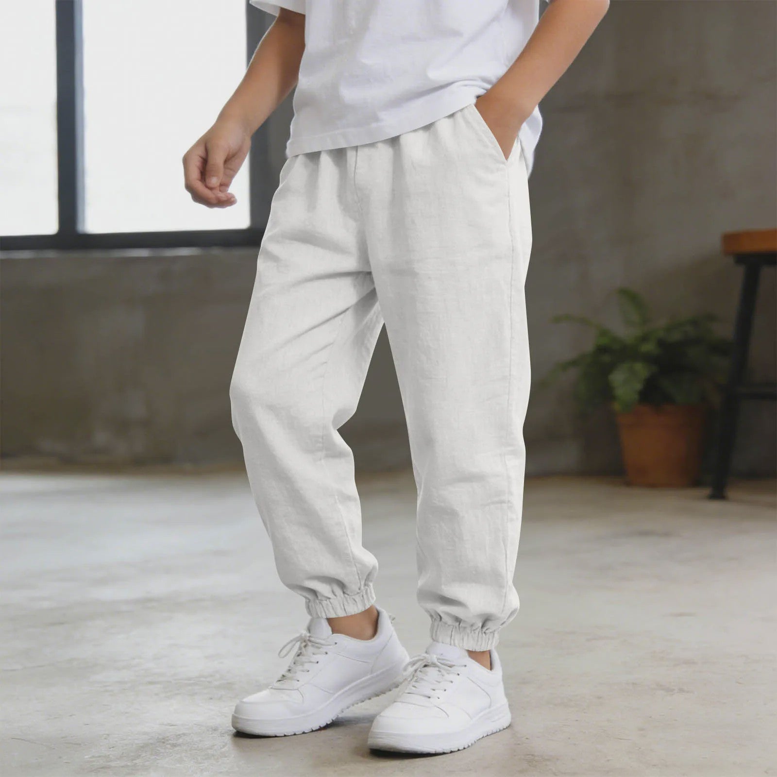 Linnen Broeken voor Jongens - Zomer, Casual & Lichtgewicht met Elastische Taille - Kinderkleding 5-14 Jaar
