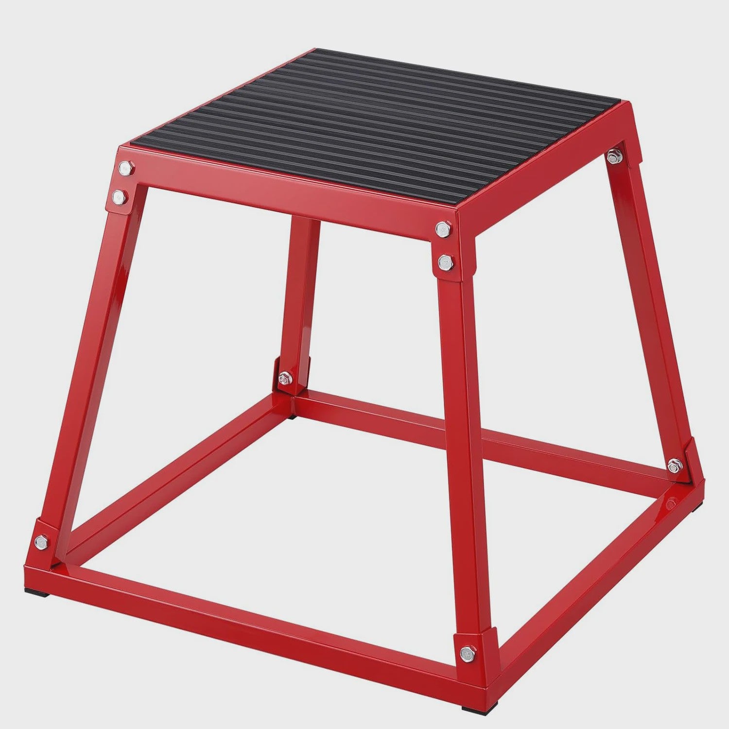 Metalen Plyo Box Springbox - Antislip Top - 12, 18, 24, 30 Inch - Home Gym Training