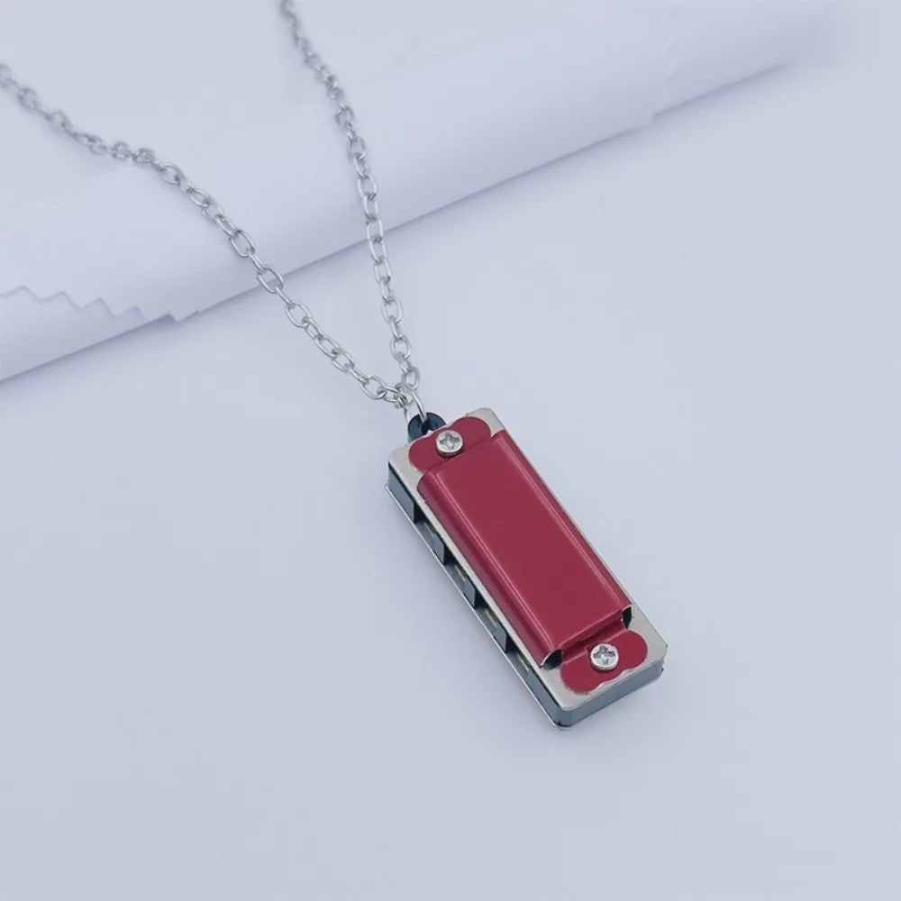 Mini Harmonica Ketting - 8 Tonen, 4 Gaten - Muziekspeeltje voor Kinderen