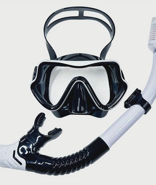 Professionele Duikbril en Snorkel Set voor Volwassenen - Panoramisch Gehard Glas