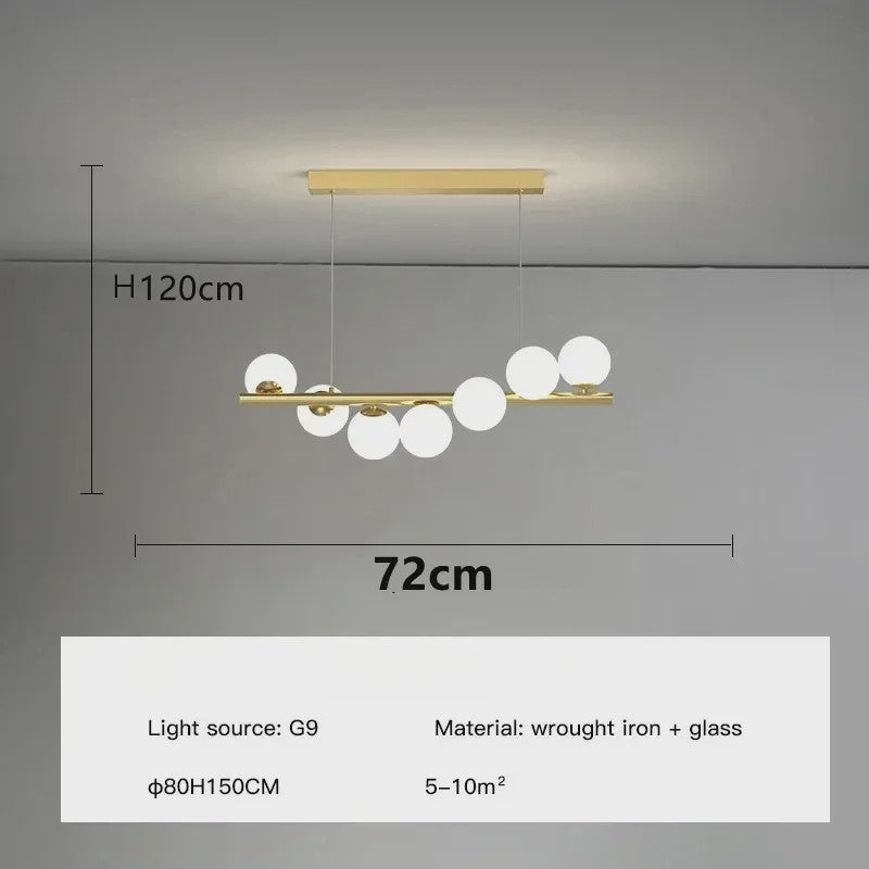 Luxe Scandinavische Plafondlamp met Sterrenlicht - Goudkleurig