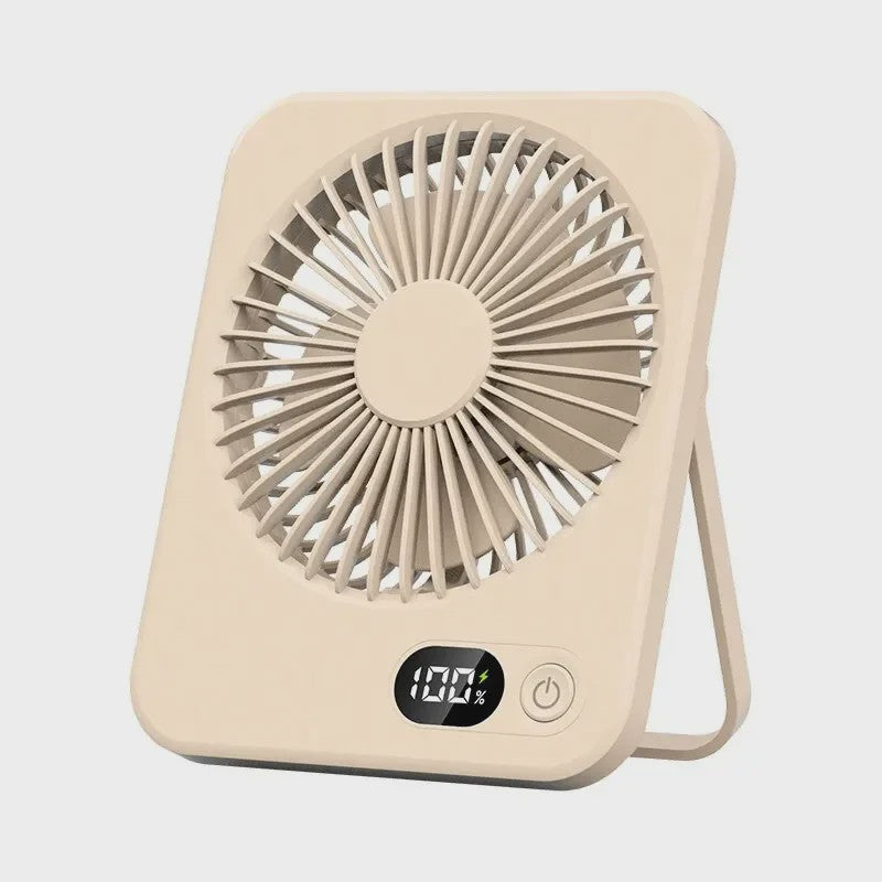 Mini Draagbare USB Ventilator met Powerbank Functie - Koeling voor Onderweg & Bureau