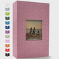 Linnen Fotoalbum voor 600 Foto's 4x6 inch met Venster & Horizontale/Verticale Insteekvakken