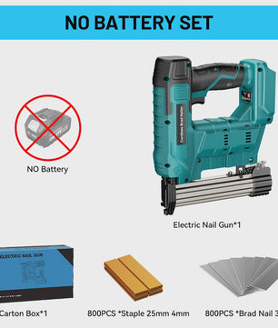 YEARTOP 2-in-1 Accu Tack- en Nagelpistool - Brushless Motor, Krachtig, Makita 18V Compatibel