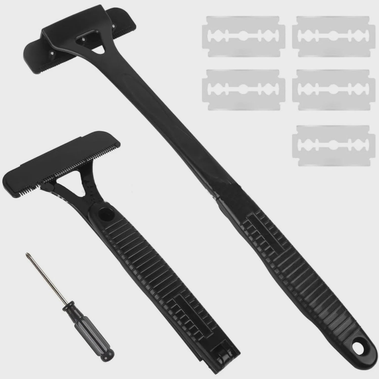 Lange Handgreep Rugschraper & Body Shaver - Verstelbaar & Opvouwbaar