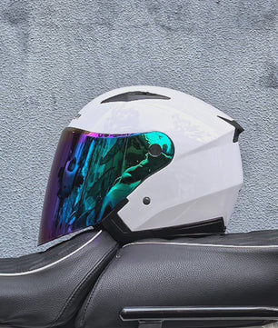 Motorhelm Heren Dames Universeel Vier Seizoenen Dubbel Vizier