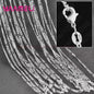10x 925 Sterling Zilveren Collier Kettingen Set - 40-76 cm - Met Karabijnsluiting