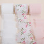 Handgemaakte Satijn Chiffon Lint Set - 3 Rollen van 5m met Rafeleffect voor Bruiloft, Cadeau & DIY Decoratie