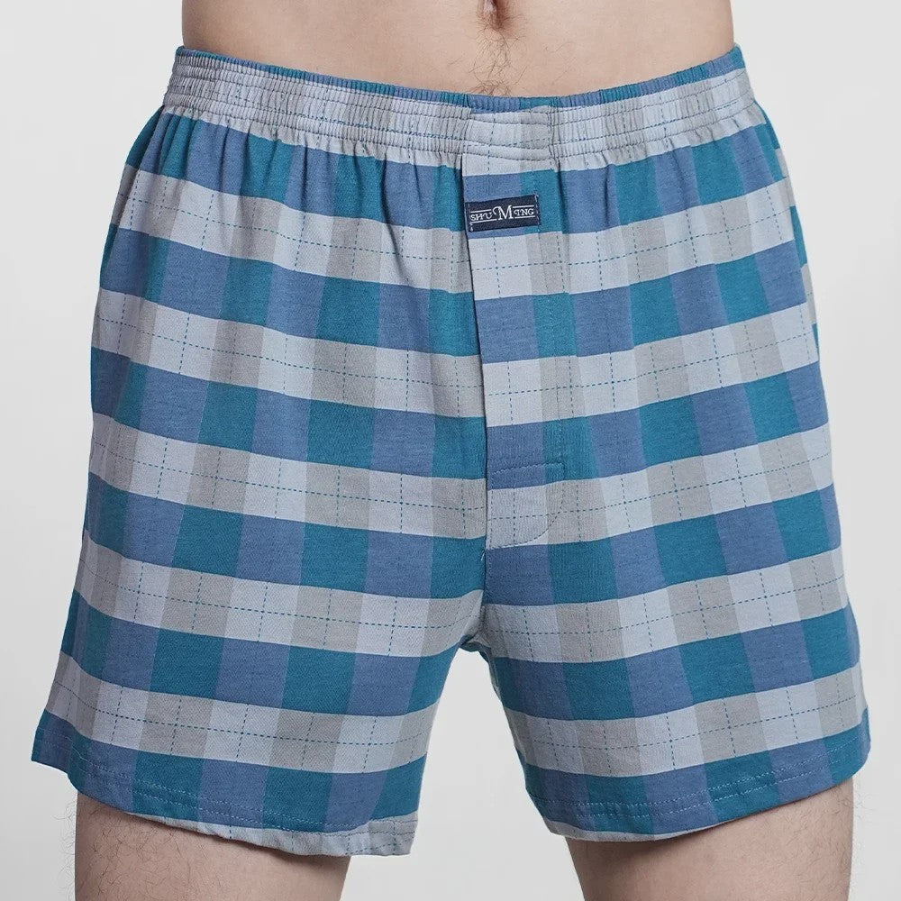Herens Boxer Shorts van Puur Katoen - Comfortabel & Ruim - Geruit & Effen - Plus Size M-3XL