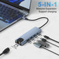 8-in-1 USB-C Hub met 4K HDMI, RJ45, SD/TF Kaartlezer & PD Snelladen